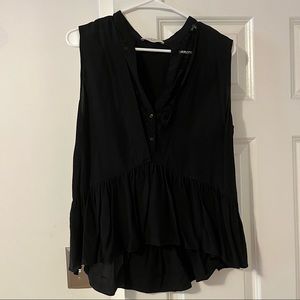 Sandro - Black Sleeveless Blouse - Size M